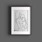 Personalized Poster in One Line Art - Convert photo to line drawing