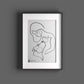 Personalized Poster in One Line Art - Convert photo to line drawing
