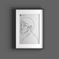 Personalized Poster in One Line Art - Convert photo to line drawing